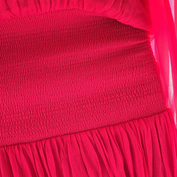 Beautiful Karina Grimaldi Silk Peplum Blouse EUC 😍 - Picture 4 of 13